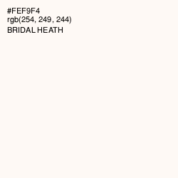 #FEF9F4 - Bridal Heath Color Image
